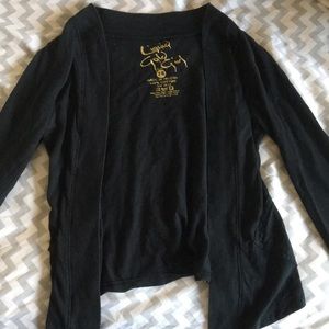 Black cardigan with small pockets